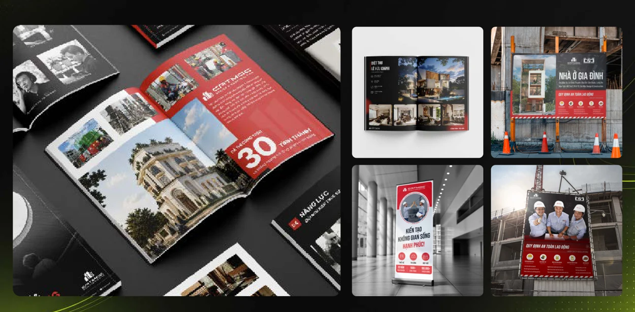 Cát Mộc Design & Construction - ReBranding — hình từ portfolio