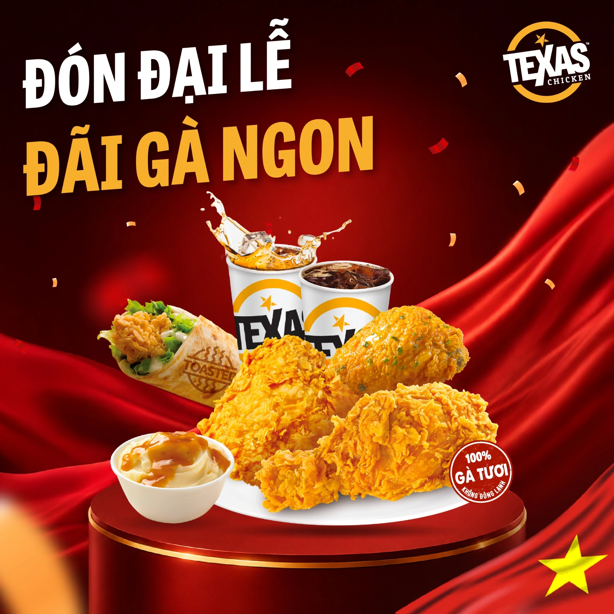 Đón đại lễ — Đãi gà ngon
