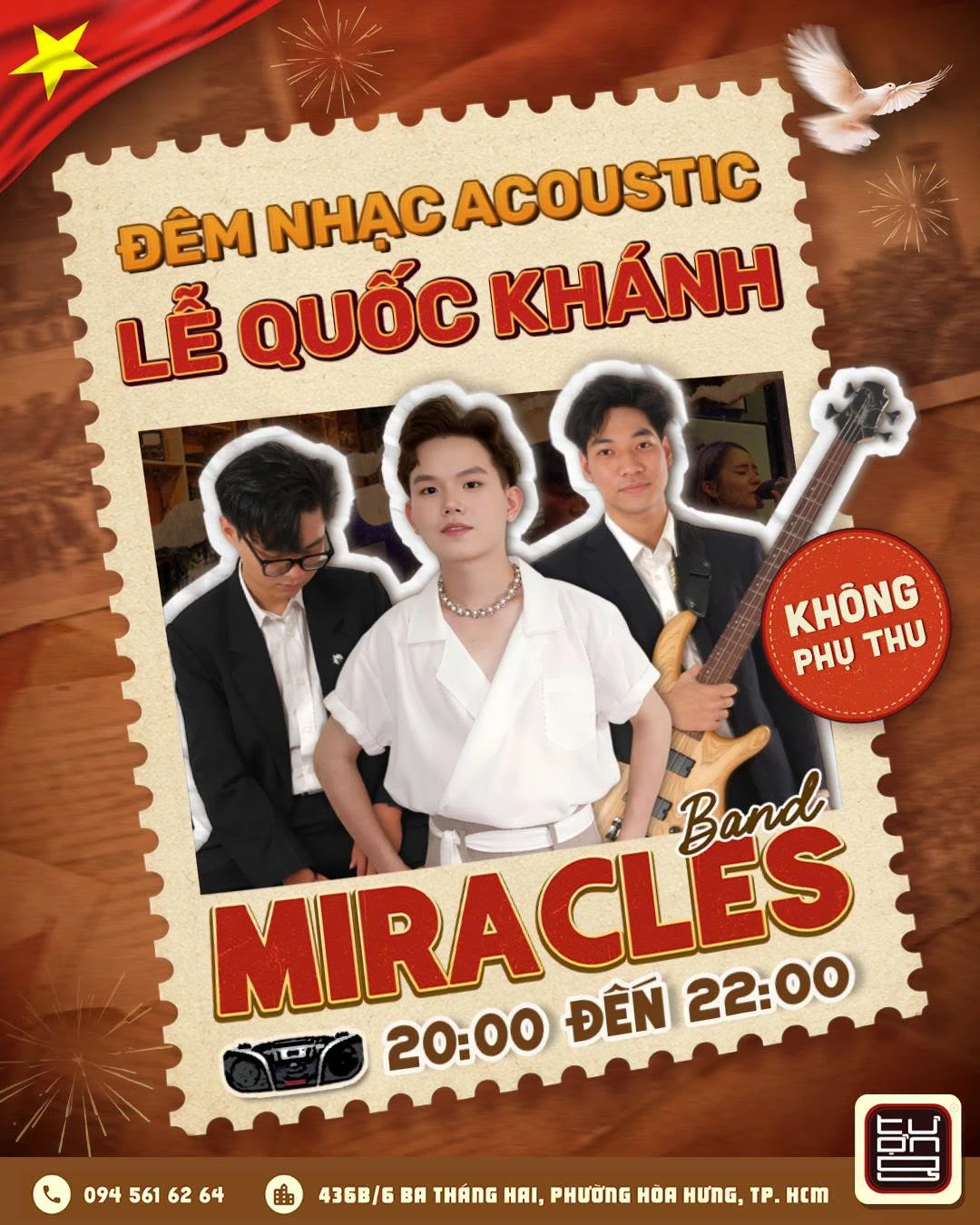 Poster đêm nhạc acoustic Lễ Quốc khánh